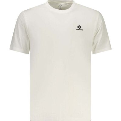 Converse Bianco Baumwoll Herren T-Shirt Weiß L Converse Bianco Baumwoll Herren T-Shirt Weiß L