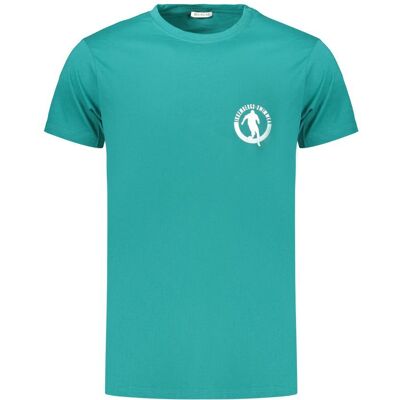 Bikkembergs Grünes Baumwoll-Herren-T-Shirt Grün S Bikkembergs Grünes Baumwoll-Herren-T-Shirt Grün S