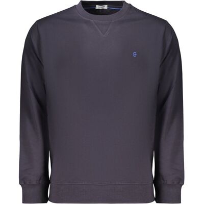 Coveri Moving Blauer Baumwoll-Herrenpullover Blau XL Coveri Moving Blauer Baumwoll-Herrenpullover Blau XL