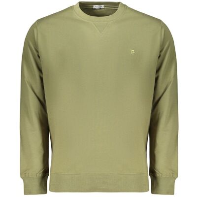 Coveri Moving Grün Baumwoll-Herren-Sweatshirt Grün 2XL Coveri Moving Grün Baumwoll-Herren-Sweatshirt Grün 2XL
