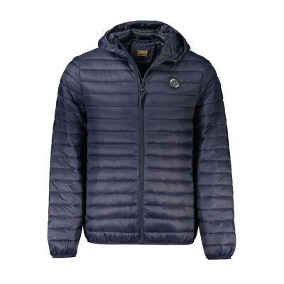Cavalli Class Blaue Polyamid Shell-Jacke Blau S Cavalli Class Blaue Polyamid Shell-Jacke Blau S