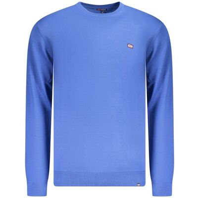 NORWAY 1963 Norwegen 1963 Blauer Baumwollpullover für Herren Blau M NORWAY 1963 Norwegen 1963 Blauer Baumwollpullover für Herren Blau M