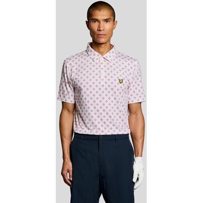 Lyle & Scott Argyle-Druck Polohemd Weiß 2XL Lyle & Scott Argyle-Druck Polohemd Weiß 2XL