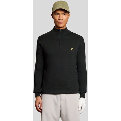 Lyle & Scott Baumwollmischung 1/4-Zip Pullover Schwarz XL Lyle & Scott Baumwollmischung 1/4-Zip Pullover Schwarz XL
