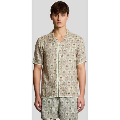 Lyle & Scott Kurzärmliges botanisches Grafikshirt Grün XL Lyle & Scott Kurzärmliges botanisches Grafikshirt Grün XL