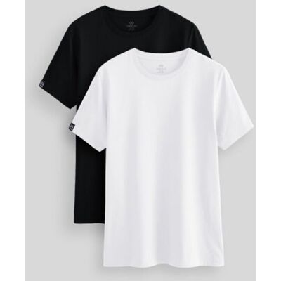 Tommy Life Komfort Fit Rundhalsausschnitt T-Shirt Weiß L Tommy Life Komfort Fit Rundhalsausschnitt T-Shirt Weiß L