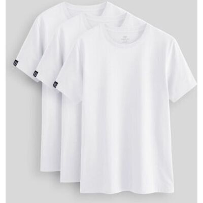 Tommy Life Komfort Fit Rundhalsausschnitt T-Shirt Weiß L Tommy Life Komfort Fit Rundhalsausschnitt T-Shirt Weiß L