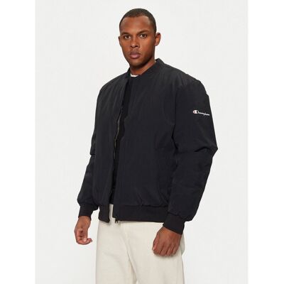 Champion Schwarze Polyamid Bomberjacke Schwarz S Champion Schwarze Polyamid Bomberjacke Schwarz S