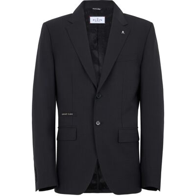 Philipp Plein Regular Fit Blazer Skull Strass Schwarz 46 (Brust) Philipp Plein Regular Fit Blazer Skull Strass Schwarz 46 (Brust)