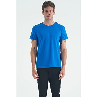 Tommy Life Herren Baumwoll-Elastan T-Shirt mit Rundhalsausschnitt Blau L Tommy Life Herren Baumwoll-Elastan T-Shirt mit Rundhalsausschnitt Blau L