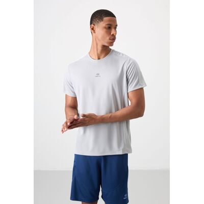 Tommy Life Herren Unifarben Rundhalsausschnitt Kurzarm T-Shirt Hellgrau 2XL Tommy Life Herren Unifarben Rundhalsausschnitt Kurzarm T-Shirt Hellgrau 2XL