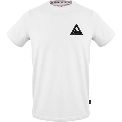 Aquascutum - T-Shirt für Herren, Rundhalsausschnitt (Weiß) Weiß L Aquascutum - T-Shirt für Herren, Rundhalsausschnitt (Weiß) Weiß L