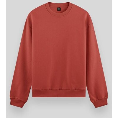 Tommy Life Herren Unifarben Rundhals-Sweatshirt Dunkelrot M Tommy Life Herren Unifarben Rundhals-Sweatshirt Dunkelrot M