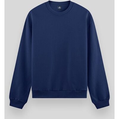 Tommy Life Herren Unifarben Rundhals-Sweatshirt Marine M Tommy Life Herren Unifarben Rundhals-Sweatshirt Marine M