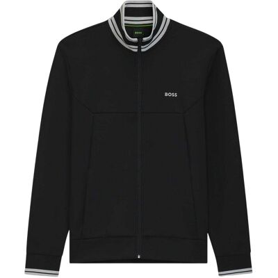 Boss - Trainingsjacke für Herren, Regulär, Langärmlig (Schwarz) Schwarz XL Boss - Trainingsjacke für Herren, Regulär, Langärmlig (Schwarz) Schwarz XL
