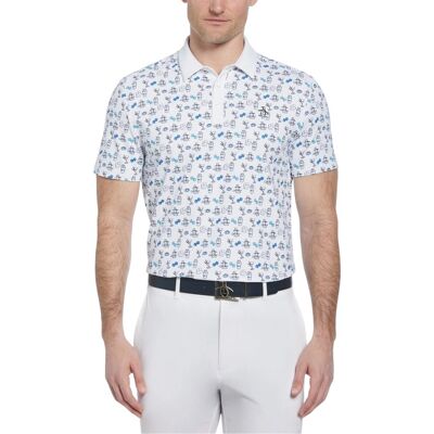 Original Penguin - Poloshirt für Herren, Emblem (Leuchtend Weiß) Weiß S Original Penguin - Poloshirt für Herren, Emblem (Leuchtend Weiß) Weiß S