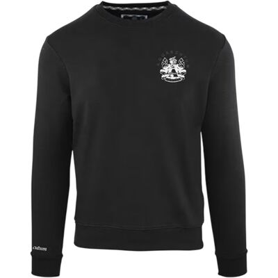 Aquascutum - Sweatshirt für Herren, Rundhalsausschnitt (Schwarz) Schwarz S Aquascutum - Sweatshirt für Herren, Rundhalsausschnitt (Schwarz) Schwarz S