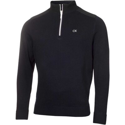 Calvin Klein - Sweatshirt für Herren, Reißverschluss, Raglanärmel (Marine) Marine XL Calvin Klein - Sweatshirt für Herren, Reißverschluss, Raglanärmel (Marine) Marine XL