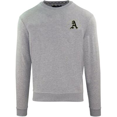 Aquascutum - Sweatshirt für Herren, Rundhalsausschnitt, Langärmlig (Grau) Grau S Aquascutum - Sweatshirt für Herren, Rundhalsausschnitt, Langärmlig (Grau) Grau S