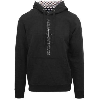 Aquascutum - Hoodie zum Überziehen für Herren (Schwarz) Schwarz M Aquascutum - Hoodie zum Überziehen für Herren (Schwarz) Schwarz M