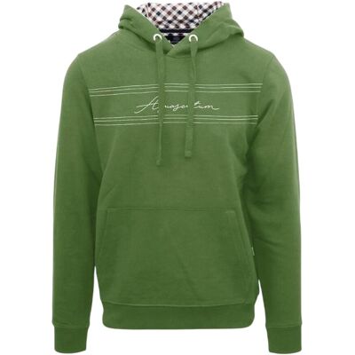 Aquascutum - Kapuzenpullover für Herren, Regulär (Militärgrün) Grün M Aquascutum - Kapuzenpullover für Herren, Regulär (Militärgrün) Grün M