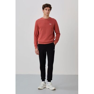 Tommy Life Herren Baumwoll-Polyester Fleece Sweatshirt und Hosen Set Dunkelrot 2XL Tommy Life Herren Baumwoll-Polyester Fleece Sweatshirt und Hosen Set Dunkelrot 2XL