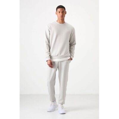 Tommy Life Herren Langarm-Pullover und Hose Set Cremefarben M Tommy Life Herren Langarm-Pullover und Hose Set Cremefarben M