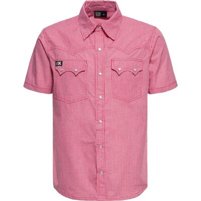 King Kerosin Herren Western-Hemd Rot S King Kerosin Herren Western-Hemd Rot S