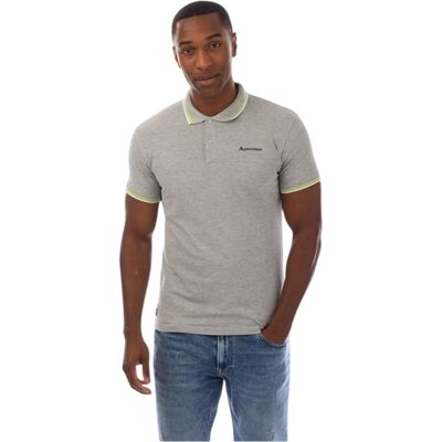 Aquascutum - Poloshirt für Herren, Schmal, kurzärmlig (Grau) Grau L Aquascutum - Poloshirt für Herren, Schmal, kurzärmlig (Grau) Grau L