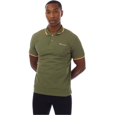 Aquascutum - Poloshirt für Herren, Schmal, kurzärmlig (Grün/Weiß) Grün XL Aquascutum - Poloshirt für Herren, Schmal, kurzärmlig (Grün/Weiß) Grün XL