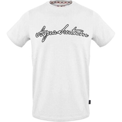 Aquascutum - T-Shirt für Herren, Rundhalsausschnitt, Jersey (Weiß) Weiß S Aquascutum - T-Shirt für Herren, Rundhalsausschnitt, Jersey (Weiß) Weiß S