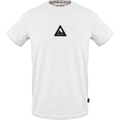 Aquascutum - T-Shirt für Herren, Rundhalsausschnitt, Jersey (Weiß) Weiß M Aquascutum - T-Shirt für Herren, Rundhalsausschnitt, Jersey (Weiß) Weiß M