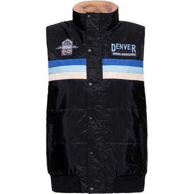 King Kerosin Herren Puffer Weste Motor Traveller Grau XL King Kerosin Herren Puffer Weste Motor Traveller Grau XL