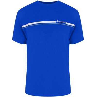 Aquascutum Active Cotton Stripes Royal Blue T-shirt Blau 2XL Aquascutum Active Cotton Stripes Royal Blue T-shirt Blau 2XL