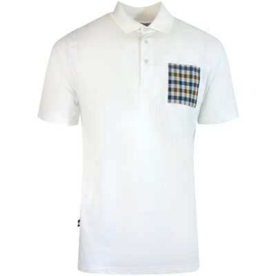 Aquascutum Active Beach Sailor Check Polo Optisches Weißes Polohemd Weiß XL Aquascutum Active Beach Sailor Check Polo Optisches Weißes Polohemd Weiß XL