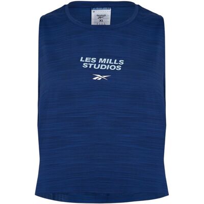 Reebok - "Les Mills Bodycombat" Ärmelloses Oberteil für Herren, Rundhalsausschnitt (Blau) Blau XL Reebok - "Les Mills Bodycombat" Ärmelloses Oberteil für Herren, Rundhalsausschnitt (Blau) Blau XL
