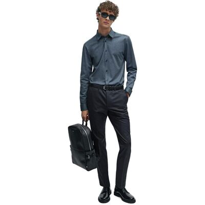 Hugo Boss - "Roan Kent" Button-Down-Hemd für Herren, Oxford-Stil, Langärmlig (Dunkelblau) Blau L Hugo Boss - "Roan Kent" Button-Down-Hemd für Herren, Oxford-Stil, Langärmlig (Dunkelblau) Blau L