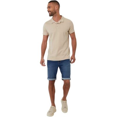 Threadbare - "Kirkby" Poloshirt für Herren (Steinfarben) Stein M Threadbare - "Kirkby" Poloshirt für Herren (Steinfarben) Stein M