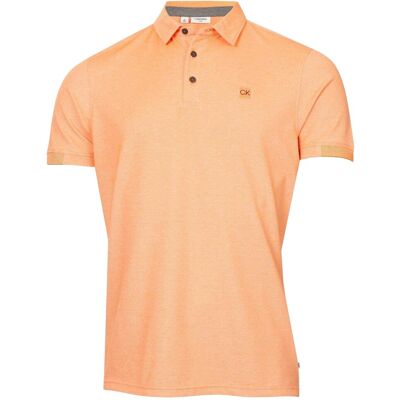 Calvin Klein - Poloshirt für Herren, Regulär (Orange) Orange S Calvin Klein - Poloshirt für Herren, Regulär (Orange) Orange S