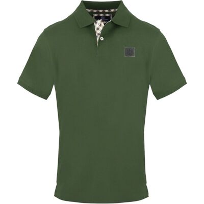 Aquascutum - Poloshirt für Herren (Militärgrün) Grün S Aquascutum - Poloshirt für Herren (Militärgrün) Grün S