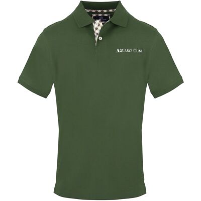 Aquascutum - Poloshirt für Herren (Militärgrün) Grün S Aquascutum - Poloshirt für Herren (Militärgrün) Grün S