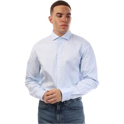 Boss Herren Joe Oxford Hemd mit Spread-Kragen, langärmelig, formell (Blau) Blau 17,5 Zoll Boss Herren Joe Oxford Hemd mit Spread-Kragen, langärmelig, formell (Blau) Blau 17,5 Zoll