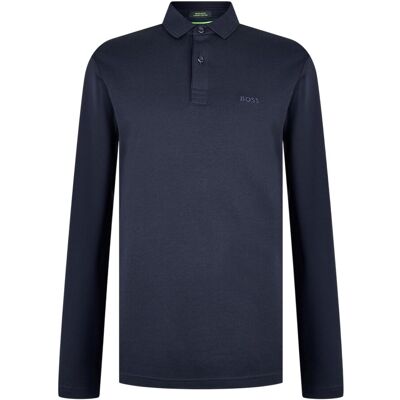 Boss - "Pirol" Poloshirt für Herren, Langärmlig (Dunkelblau) Blau XS Boss - "Pirol" Poloshirt für Herren, Langärmlig (Dunkelblau) Blau XS