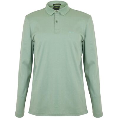Boss - "Pirol" Poloshirt für Herren, Langärmlig (Grün) Grün S Boss - "Pirol" Poloshirt für Herren, Langärmlig (Grün) Grün S