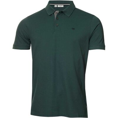 Calvin Klein - Poloshirt für Herren, Mit Kragen, kurzärmlig (Tannengrün) Dunkelgrün S Calvin Klein - Poloshirt für Herren, Mit Kragen, kurzärmlig (Tannengrün) Dunkelgrün S