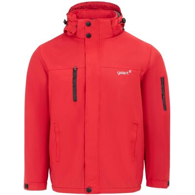 Gelert - Parka für Herren, mit Kapuze, Regulär (Rot) Rot S Gelert - Parka für Herren, mit Kapuze, Regulär (Rot) Rot S