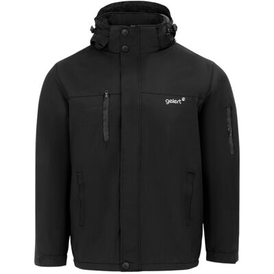 Gelert - Parka für Herren, mit Kapuze, Regulär (Schwarz) Schwarz XL Gelert - Parka für Herren, mit Kapuze, Regulär (Schwarz) Schwarz XL