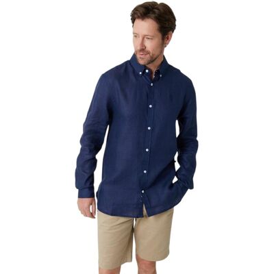 Saltwell Langärmeliges formelles Herren Oxford Hemd (Marine) Marine XL Saltwell Langärmeliges formelles Herren Oxford Hemd (Marine) Marine XL