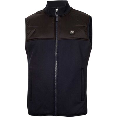 Calvin Klein - Weste für Herren, Hybrid, Hochleistungsmaterial, Emblem (Marine) Marine M Calvin Klein - Weste für Herren, Hybrid, Hochleistungsmaterial, Emblem (Marine) Marine M