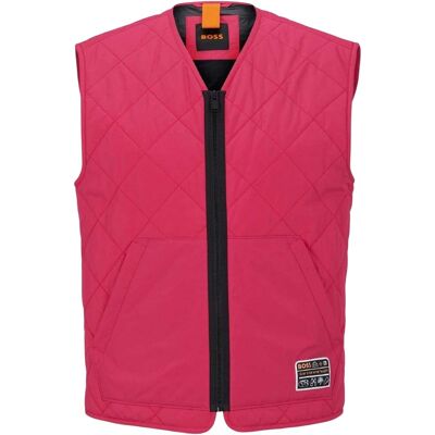 Boss - "Okella" Weste für Herren, V-Ausschnitt, Regulär (Mittelrosa) Hell-Pink 36 Zoll Boss - "Okella" Weste für Herren, V-Ausschnitt, Regulär (Mittelrosa) Hell-Pink 36 Zoll